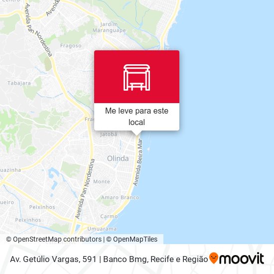 Av. Getúlio Vargas, 591 | Banco Bmg mapa