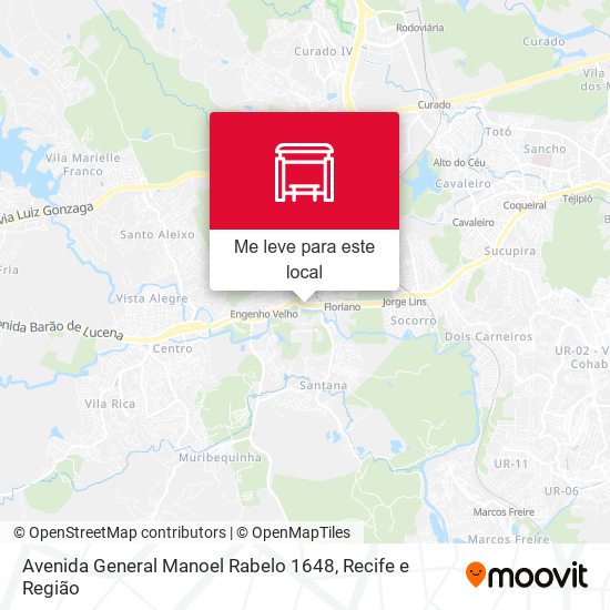 Avenida General Manoel Rabelo 1648 mapa