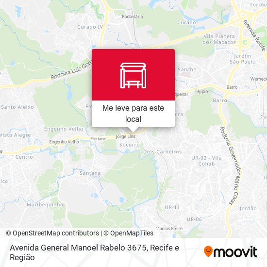 Avenida General Manoel Rabelo 3675 mapa