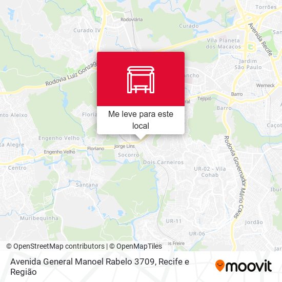 Avenida General Manoel Rabelo 3709 mapa