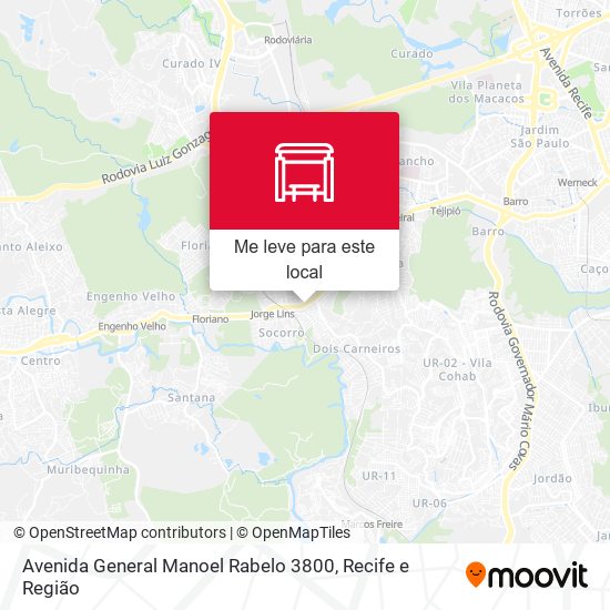 Avenida General Manoel Rabelo 3800 mapa