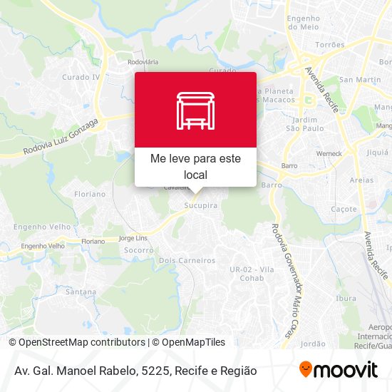 Av. Gal. Manoel Rabelo, 5225 mapa