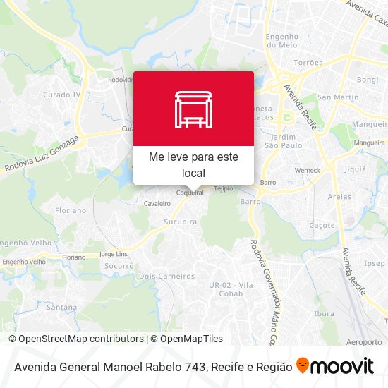 Avenida General Manoel Rabelo 743 mapa