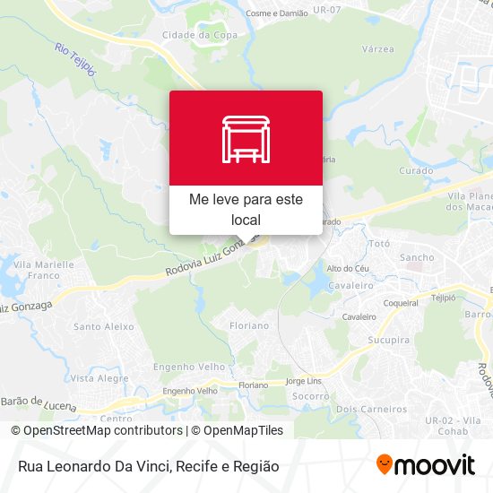 Rua Leonardo Da Vinci mapa