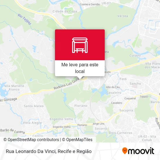 Rua Leonardo Da Vinci mapa