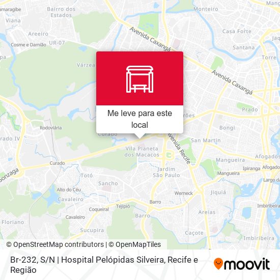 Br-232, S / N | Hospital Pelópidas Silveira mapa