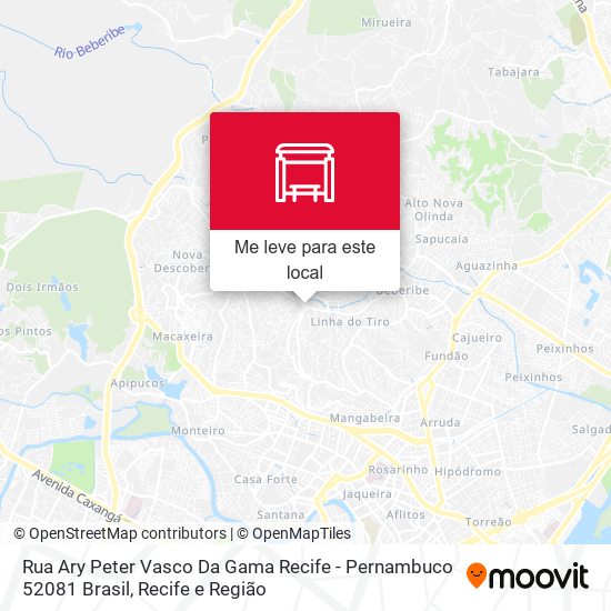 Rua Ary Peter Vasco Da Gama Recife - Pernambuco 52081 Brasil mapa