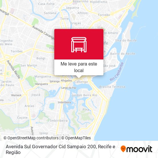 Avenida Sul Governador Cid Sampaio 200 mapa
