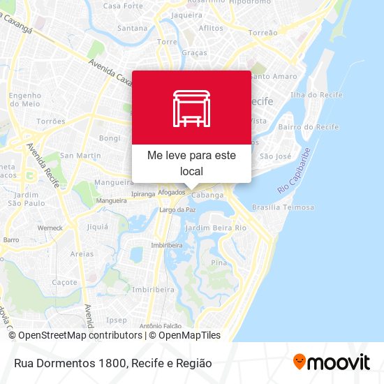 Rua Dormentos 1800 mapa