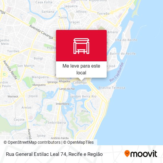 Rua General Estilac Leal 74 mapa