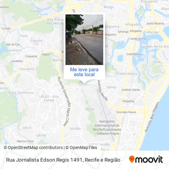 Rua Jornalista Edson Regis 1491 mapa