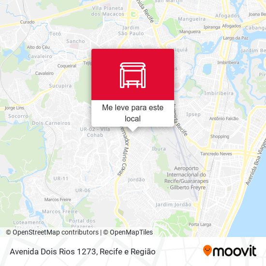Avenida Dois Rios 1273 mapa