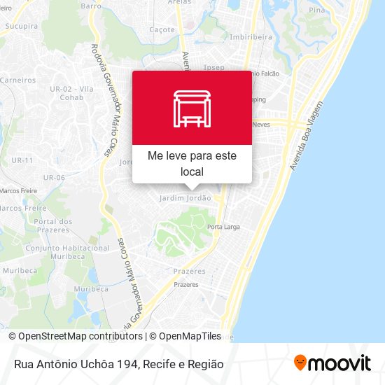 Rua Antônio Uchôa 194 mapa