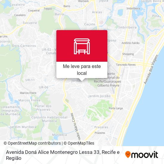 Avenida Doná Alice Montenegro Lessa 33 mapa