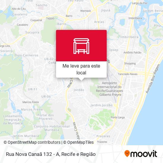 Rua Nova Canaã 132 - A mapa