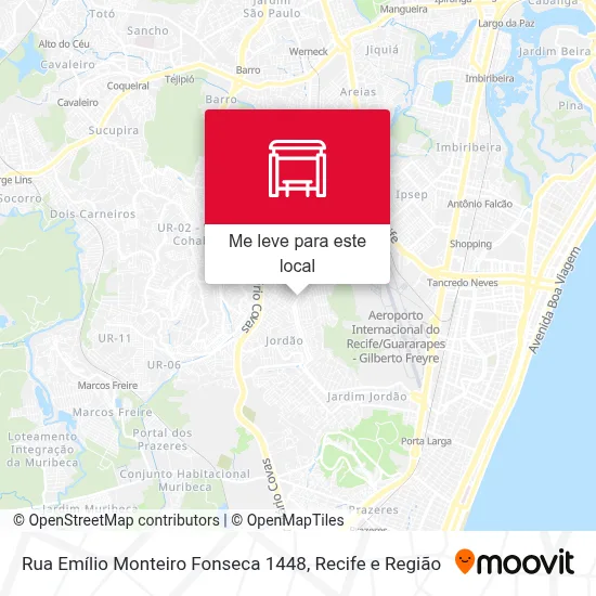 Rua Emílio Monteiro Fonseca 1448 mapa