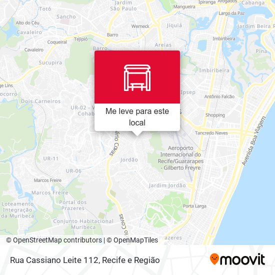 Rua Cassiano Leite 112 mapa