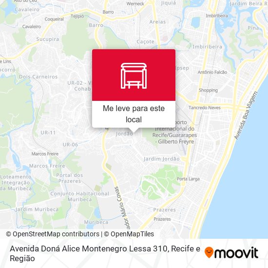 Avenida Doná Alice Montenegro Lessa 310 mapa