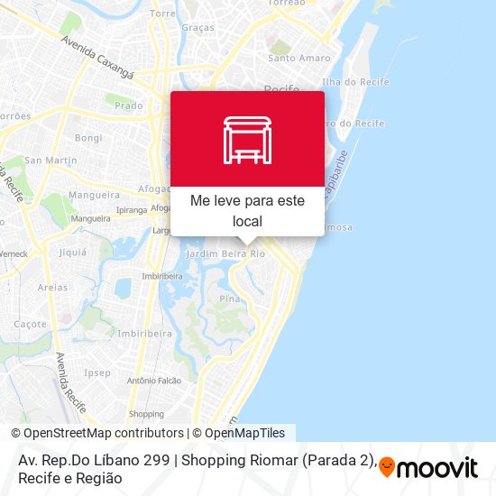 Av. Rep.Do Líbano 299 | Shopping Riomar (Parada 2) mapa