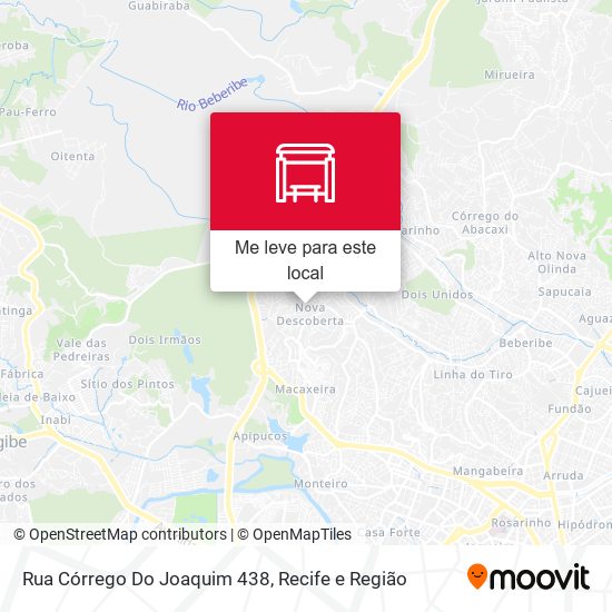 Rua Córrego Do Joaquim 438 mapa