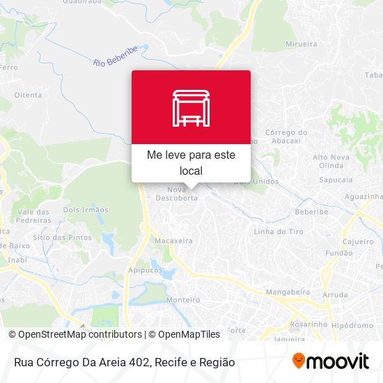 Rua Córrego Da Areia 402 mapa
