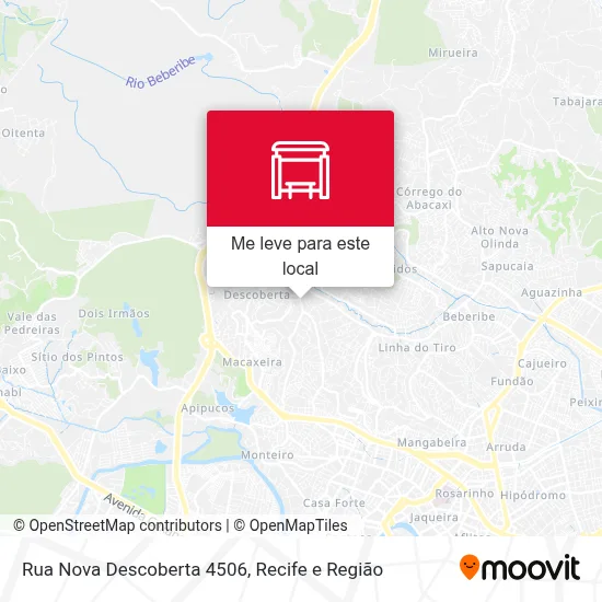 Rua Nova Descoberta 4506 mapa