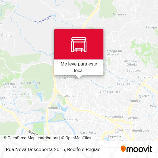 Rua Nova Descoberta 2015 mapa