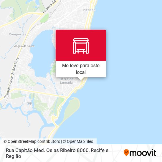 Rua Capitão Med. Osias Ribeiro 8060 mapa