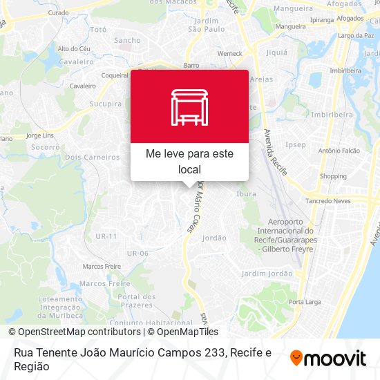 Rua Tenente João Maurício Campos 233 mapa