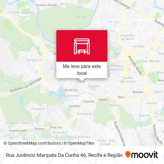 Rua Juvêncio Marquês Da Cunha 46 mapa