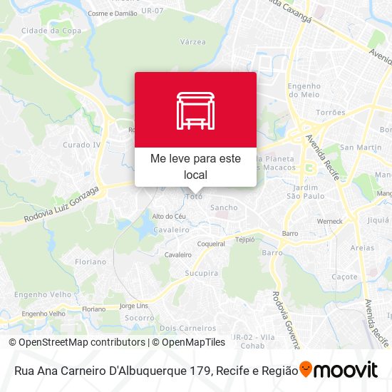 Rua Ana Carneiro D'Albuquerque 179 mapa