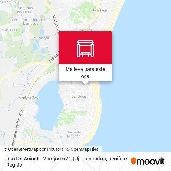 Rua Dr. Aniceto Varejão 621 | Jjr Pescados mapa