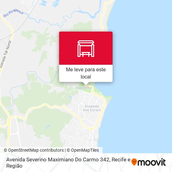 Avenida Severino Maximiano Do Carmo 342 mapa