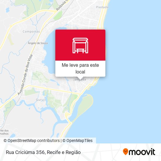 Rua Criciúma 356 mapa