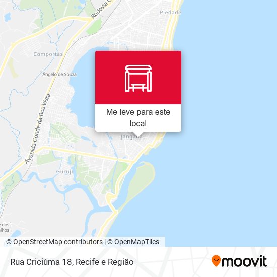 Rua Criciúma 18 mapa