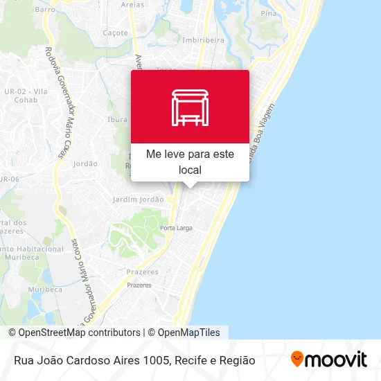 Rua João Cardoso Aires 1005 mapa