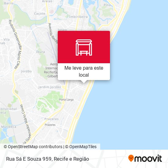 Rua Sá E Souza 959 mapa
