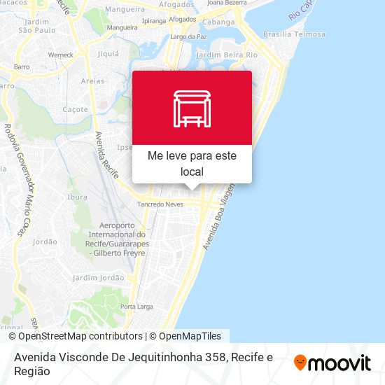 Avenida Visconde De Jequitinhonha 358 mapa