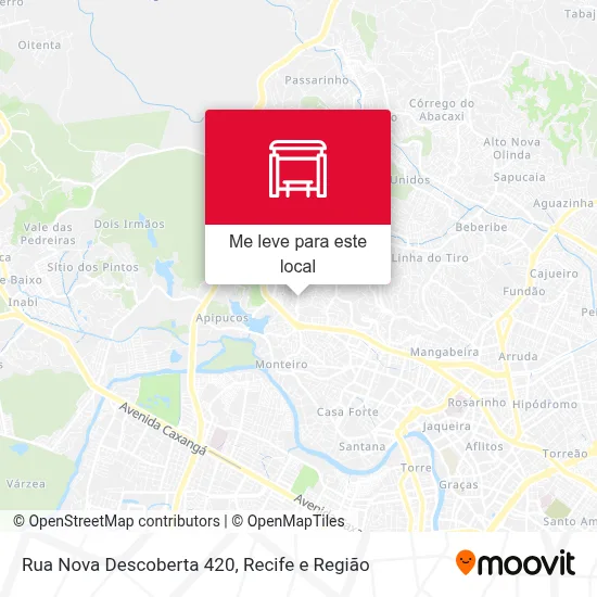 Rua Nova Descoberta 420 mapa