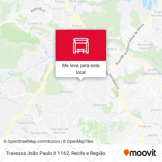 Travessa João Paulo II 1162 mapa