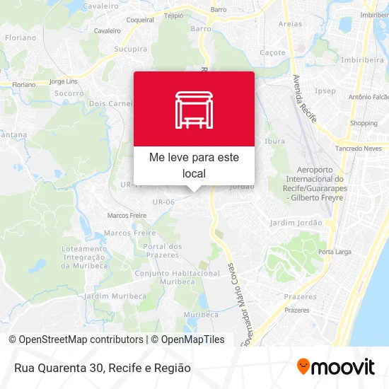 Rua Quarenta 30 mapa