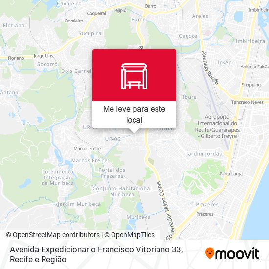 Avenida Expedicionário Francisco Vitoriano 33 mapa