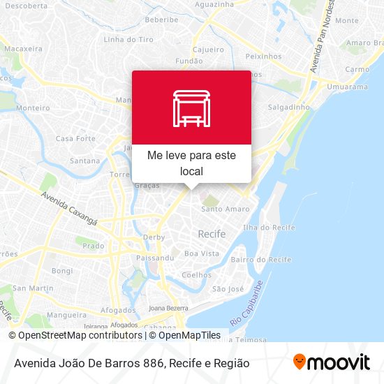 Avenida João De Barros 886 mapa