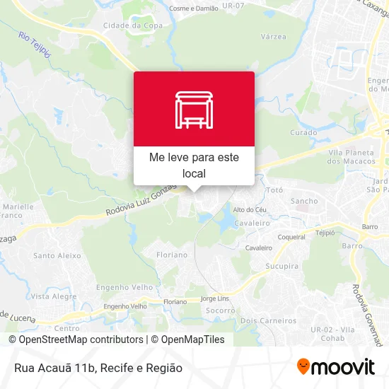 Rua Acauã 11b mapa