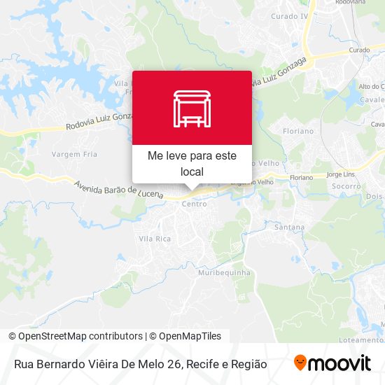 Rua Bernardo Viêira De Melo 26 mapa