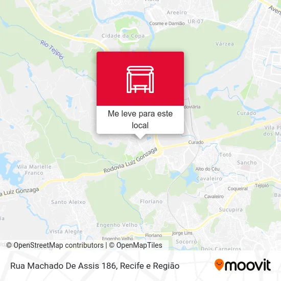 Rua Machado De Assis 186 mapa