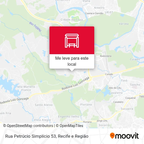 Rua Petrúcio Simplício 53 mapa