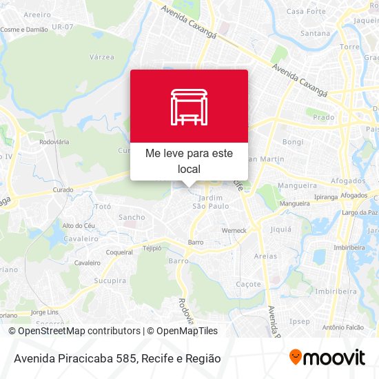 Avenida Piracicaba 585 mapa