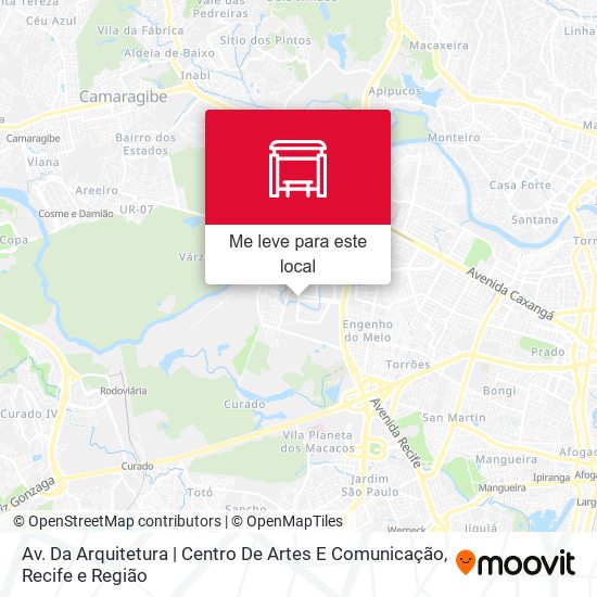 Av. Da Arquitetura | Centro De Artes E Comunicação mapa