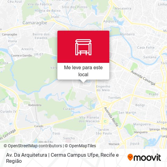 Av. Da Arquitetura | Cerma Campus Ufpe mapa